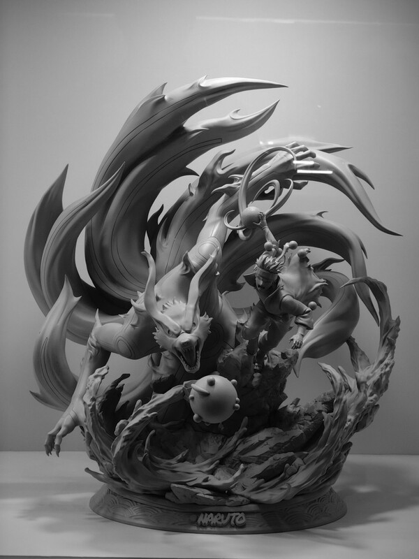 Kyuubi, Uzumaki Naruto, Naruto Shippuuden, X1ART, Pre-Painted, 1/6