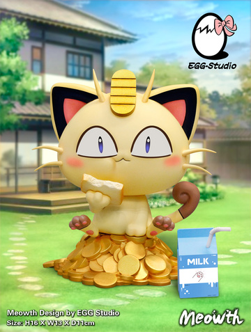 Nyarth (Gluttonous Meowth "There Will be Bread and There Will also be Milk, Meow"), Pokemon, Individual sculptor, Pre-Painted