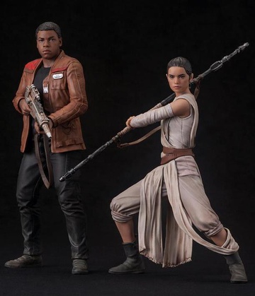 Rey, Finn (Rey & Finn), Star Wars: The Force Awakens, Kotobukiya, Pre-Painted, 1/10