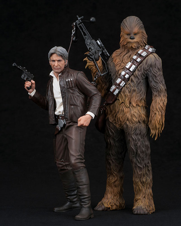 Chewbacca, Han Solo (Han Solo & Chewbacca), Star Wars: The Force Awakens, Kotobukiya, Pre-Painted, 1/10