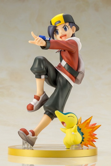 Cyndaquil, Hibiki (Hibiki with Hinoarashi), Pokemon, Pokemon HeartGold & SoulSilver, Kotobukiya, Pre-Painted, 1/8