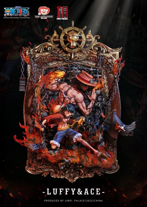 Monkey D. Luffy, Portgas D. Ace, One Piece, Jimei Palace, Pre-Painted