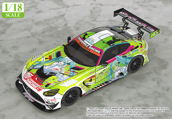 Hatsune Miku (AMG 2022 Season Opening), GOOD SMILE Racing, GOOD SMILE Racing, Good Smile Company, Pre-Painted, 1/18, 4560392846847