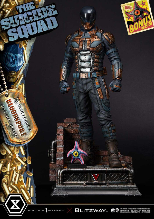 Bloodsport, Starro (Bonus), The Suicide Squad, Prime 1 Studio, Blitzway, Pre-Painted, 1/3