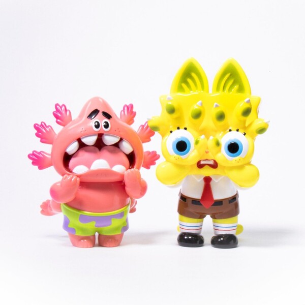 Macaroni, Patrick Star, Hell's Cat Onigiri, SpongeBob SquarePants, Unbox Industries, Pre-Painted
