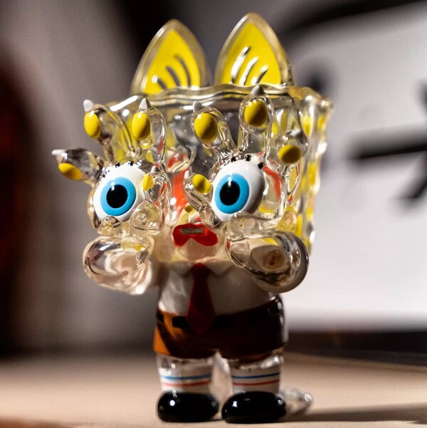 Onigiri, SpongeBob SquarePants (Clear), Hell's Cat Onigiri, SpongeBob SquarePants, Unbox Industries, Pre-Painted