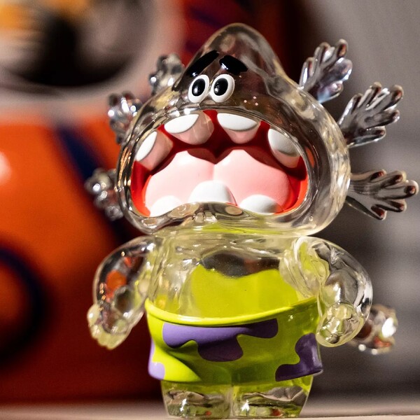 Macaroni, Patrick Star (Clear), Hell's Cat Onigiri, SpongeBob SquarePants, Unbox Industries, Pre-Painted