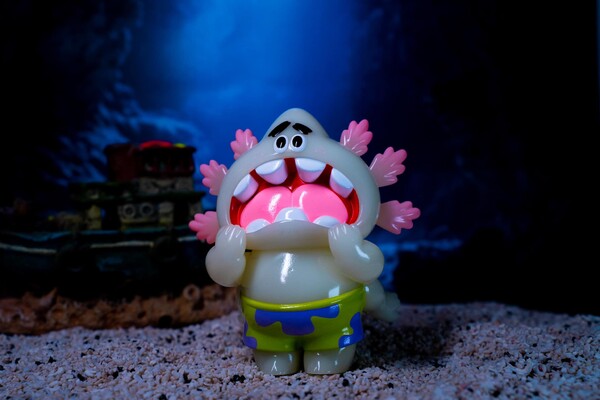 Macaroni, Patrick Star (Glow in the Dark), Hell's Cat Onigiri, SpongeBob SquarePants, Unbox Industries, Pre-Painted
