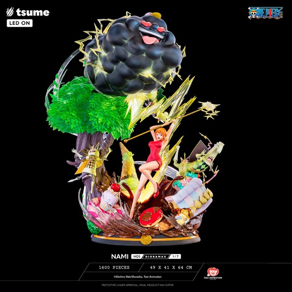 Nami, Zeus, One Piece, Tsume, Pre-Painted, 1/7