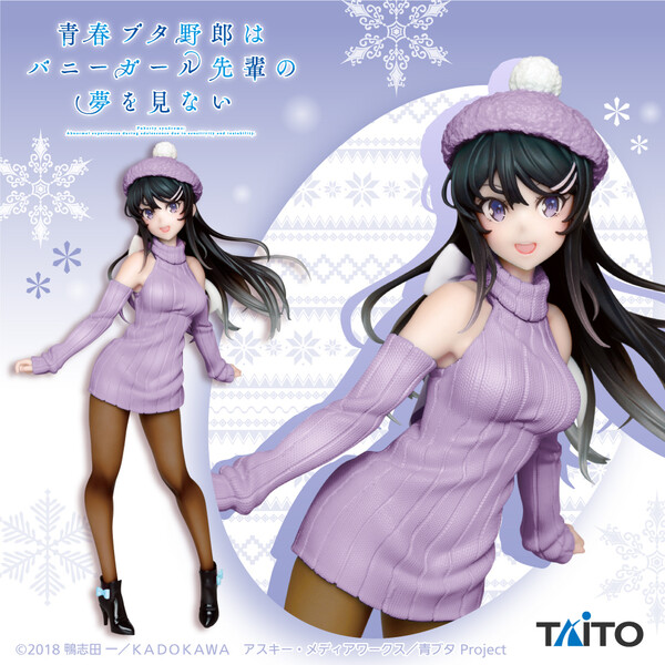 Sakurajima Mai (Knit One-Piece, Renewal), Seishun Buta Yarou Wa Bunny Girl Senpai No Yume Wo Minai, Taito, Pre-Painted