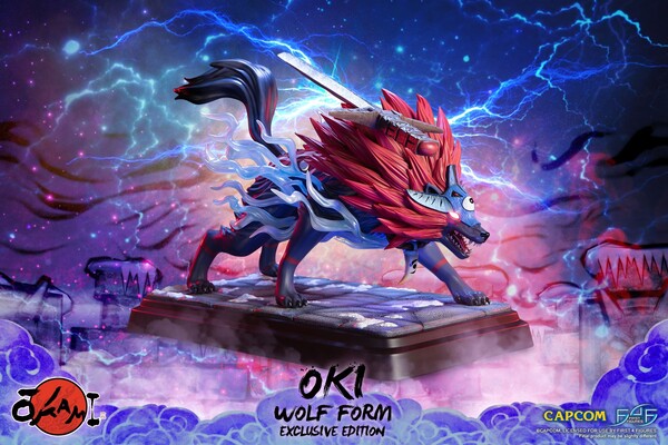 Okikurumi (Wolf Form, Exclusive Edition), Ookami, First 4 Figures, Pre-Painted