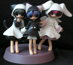 Higuchi Kotarou, Misha, Shia (Pajama), Pita-Ten, Bandai, Pre-Painted, 4934569612830