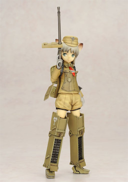 2-go Sensha Kikaika Souko Hohei (African War), Mecha Musume, Beagle, Moon Toys, Pre-Painted, 1/10, 4580368400026