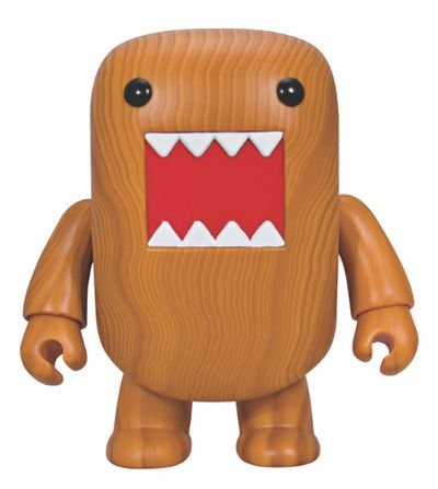 Domo-kun (Wood Grain), Domo-kun, Qee, Dark Horse, Toy2R, Pre-Painted