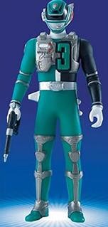 DekaGreen (SWAT Mode), Tokusou Sentai Dekaranger, Bandai, Pre-Painted