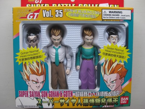 Son Gohan, Son Gohan SSJ, Son Goten, Son Goten SSJ (Super Battle Collection, Vol. 35), Dragon Ball GT, Bandai, Pre-Painted