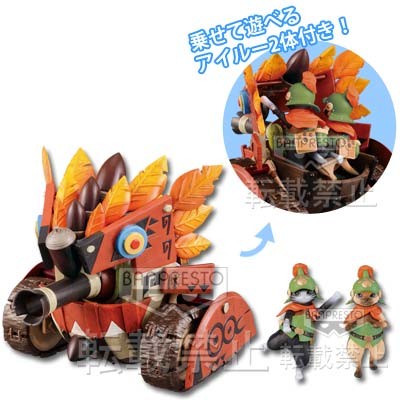 Neko-style Hiryuu-sha, Otomo Airou, Monster Hunter 4, Banpresto, Pre-Painted