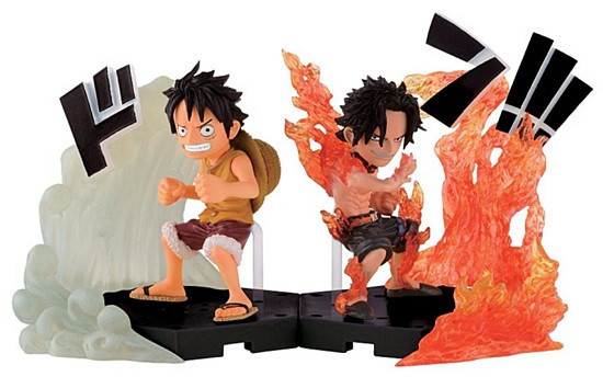 Monkey D. Luffy, Portgas D. Ace, One Piece, Banpresto, Pre-Painted
