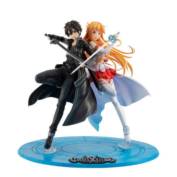 Asuna, Kirito (SAO 10th Anniversary), Sword Art Online, MegaHouse, Pre-Painted, 1/7