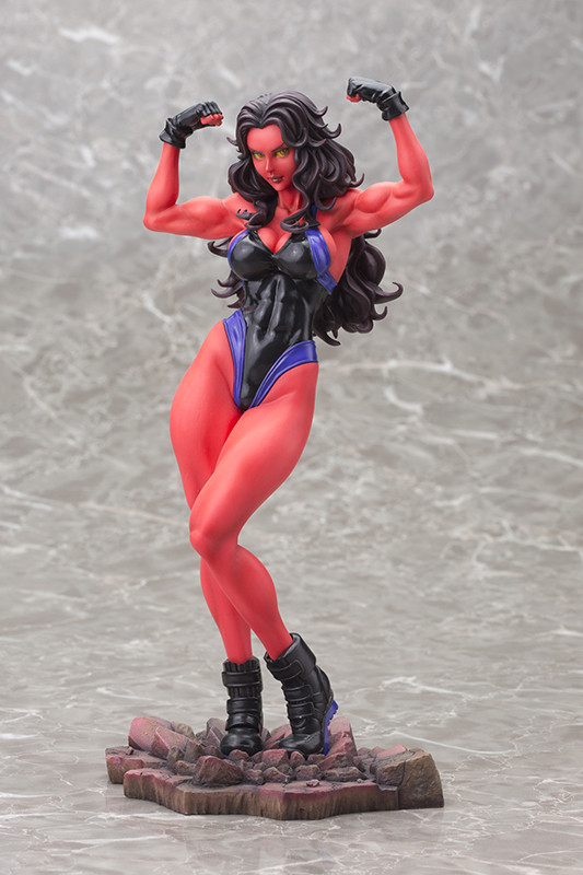 Red She-Hulk, The Incredible Hulk, Kotobukiya, Pre-Painted, 1/7