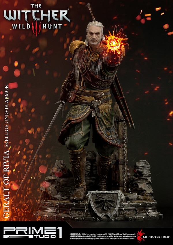 Geralt (Skellige Undvik Armor), The Witcher 3: Wild Hunt, Prime 1 Studio, Pre-Painted, 1/4