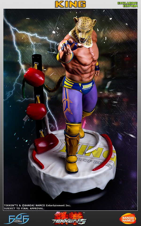 King (Exclusive Edition), Tekken 5, First 4 Figures, Pre-Painted, 1/4