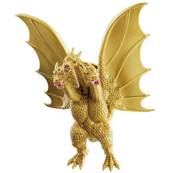 King Ghidorah, Gojira, Mothra, King Ghidorah Daikaijuu Soukougeki, Bandai, Pre-Painted