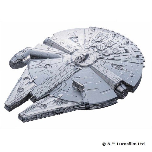 Millennium Falcon (The Force Awakens, Ultra-fine Aluminum Processing), Star Wars, Ltd., Iriso Seimitsu Co., Tomy, Pre-Painted