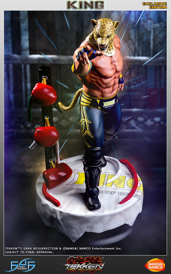 King (Exclusive), Tekken 5: Dark Resurrection, First 4 Figures, Pre-Painted, 1/4