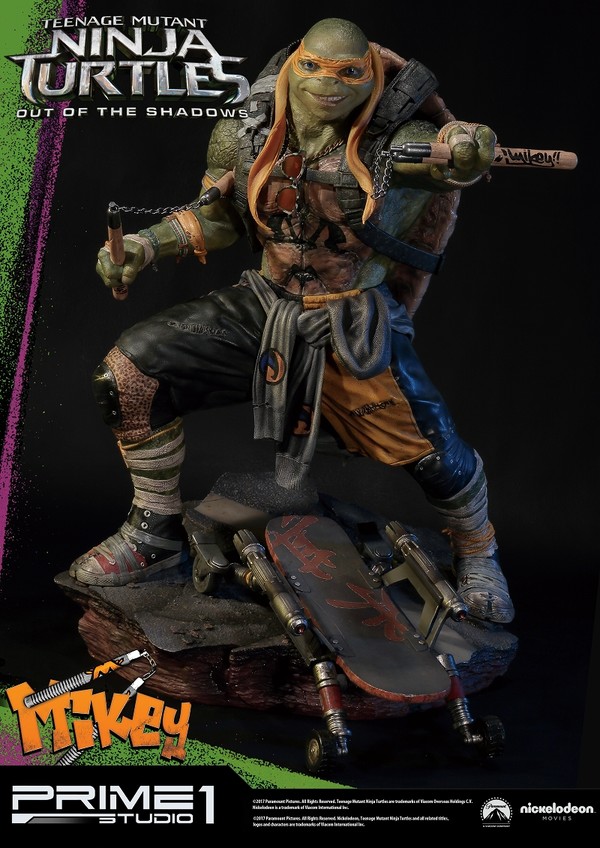 Michelangelo, Teenage Mutant Ninja Turtles: Out Of The Shadows, Prime 1 Studio, Pre-Painted, 1/4