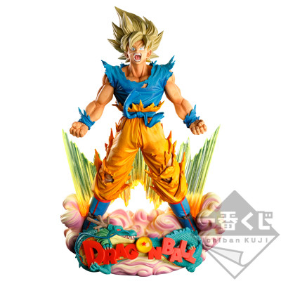 Shenron, Son Goku SSJ (The Brush II), Dragon Ball Z, Banpresto, Pre-Painted