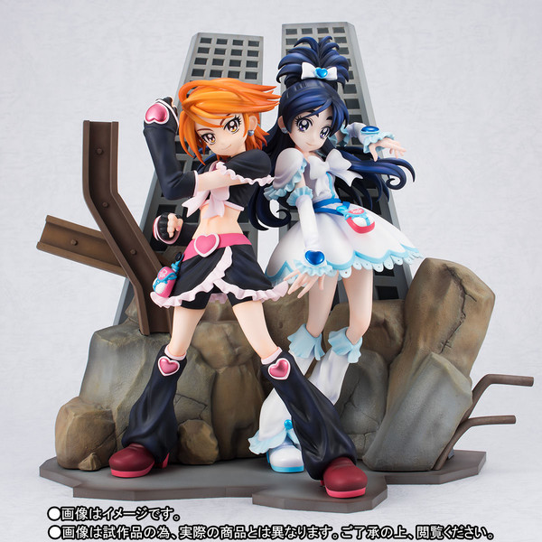 Cure Black, Cure White, Futari Wa Pretty Cure, Bandai, Pre-Painted