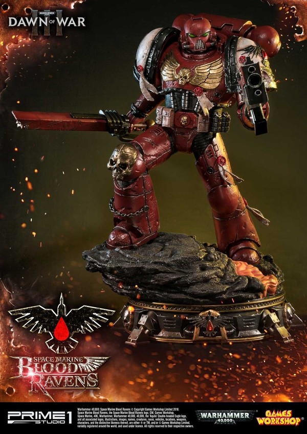 Space Marine Blood Raven, Warhammer 40, 000: Dawn Of War III, Prime 1 Studio, Pre-Painted, 1/4, 4562471906466