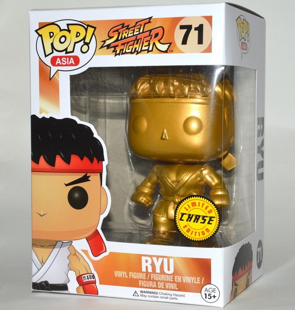 Ryu (Chase, Gold), Street Fighter, Funko Toys, Pre-Painted