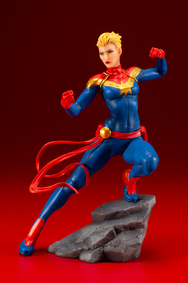 Captain Marvel, Avengers, Kotobukiya, Pre-Painted, 1/10, 4934054093540