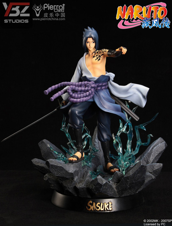 Uchiha Sasuke, Naruto Shippuuden, YBZ-STUDIO, Pre-Painted, 1/8