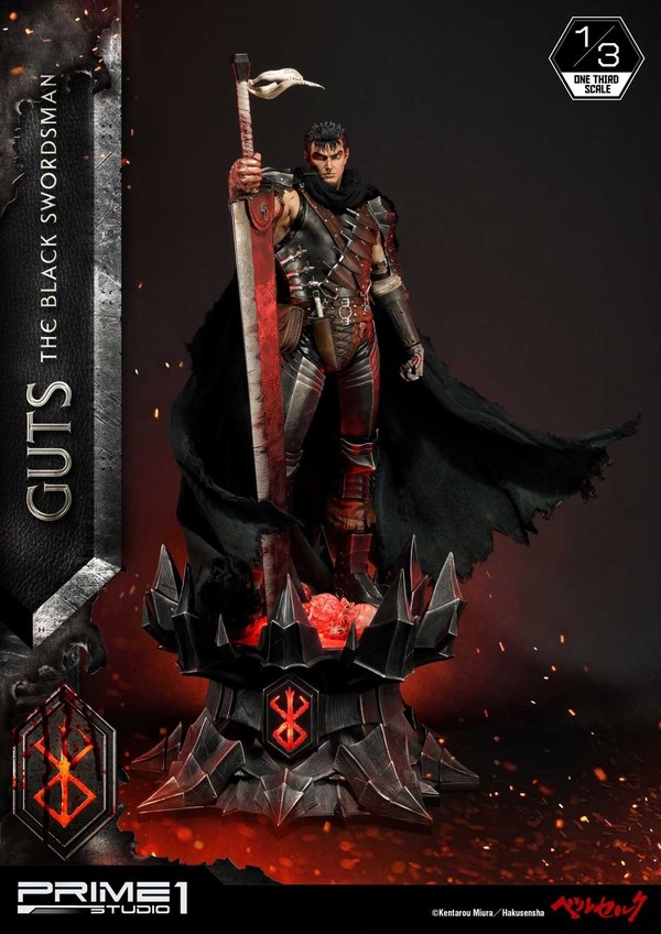 Guts (The Black Swordsman), Berserk, Prime 1 Studio, Pre-Painted, 1/3, 4562471908231