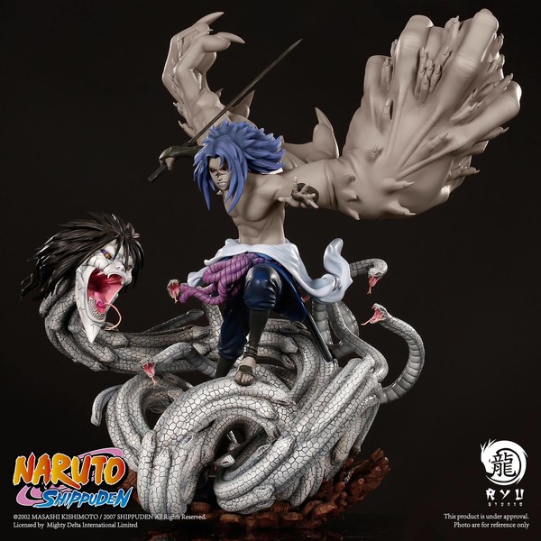Orochimaru, Uchiha Sasuke (Demon Form), Naruto Shippuuden, Ryu Studio, Hive, Pre-Painted, 1/6