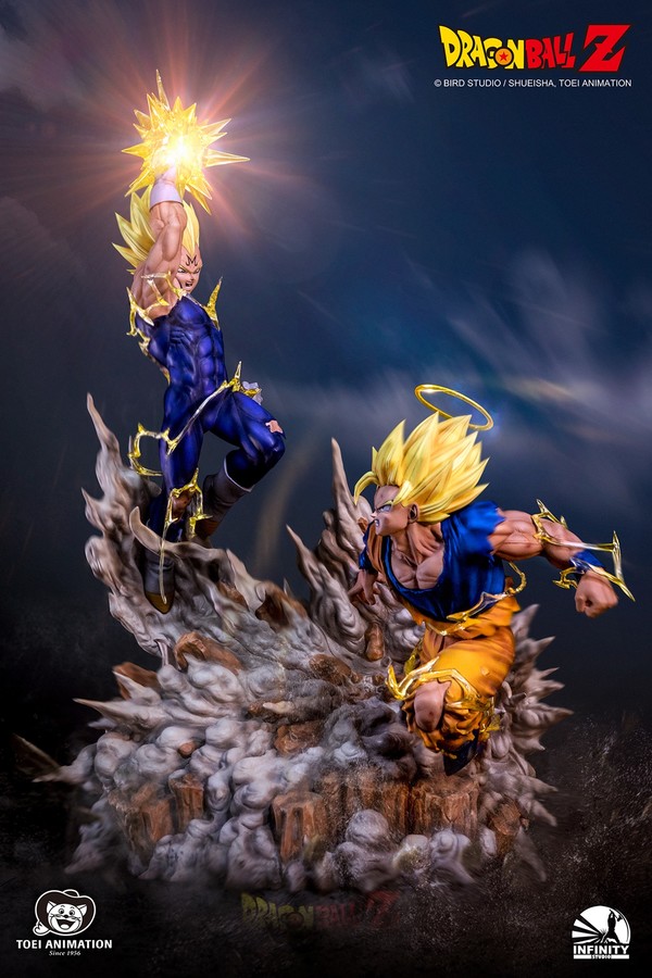 Son Goku SSJ2, Vegeta SSJ (Majin), Dragon Ball Z, Infinity Studio, Pre-Painted