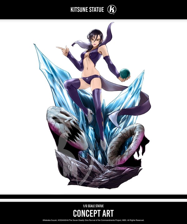 Merlin, Nanatsu No Taizai, Kitsune Statue, Pre-Painted, 1/6