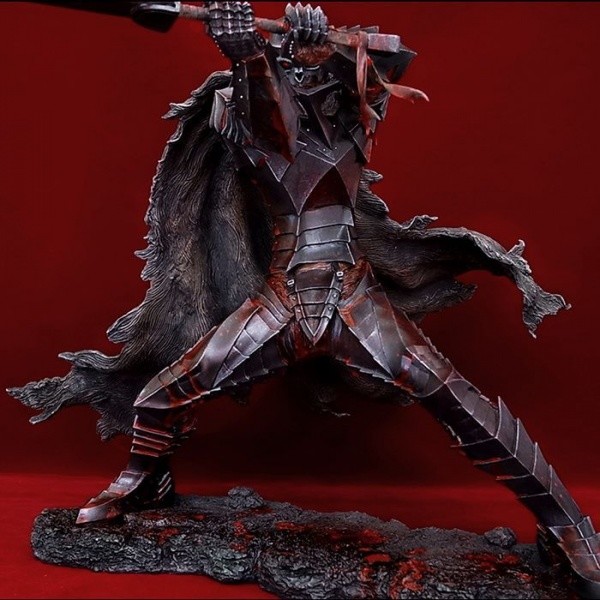 Guts (Armored Berserk Skull Helmet, Bloody Repainting (with red crystal parts present)), Berserk, Art of War, Pre-Painted