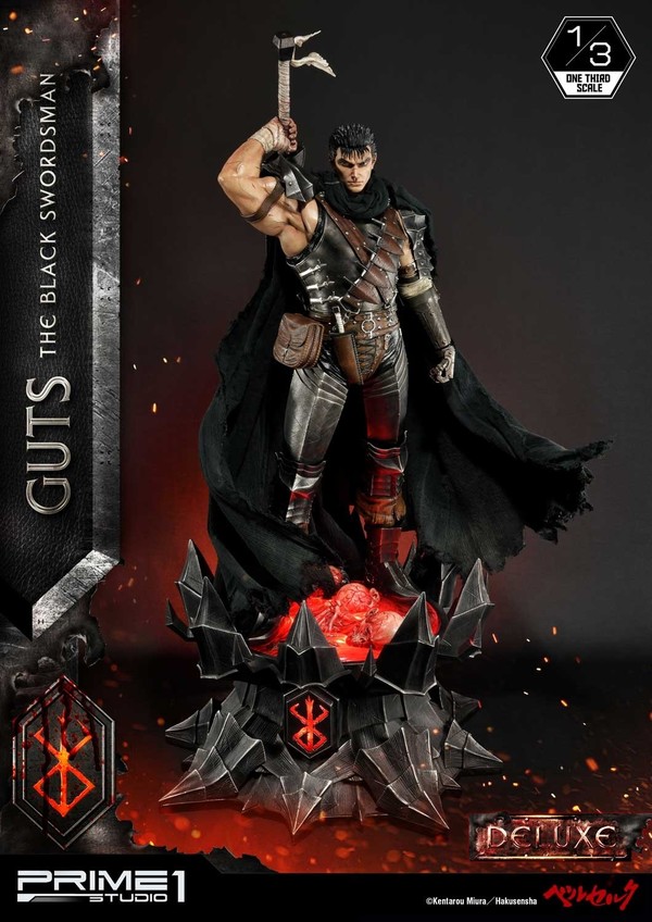 Guts, Puck (The Black Swordsman, DX), Berserk, Prime 1 Studio, Pre-Painted, 1/3, 4562471908248