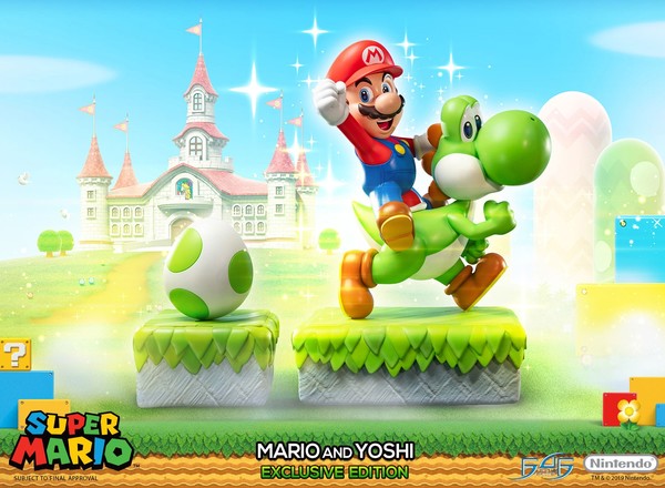 Mario, Yoshi (Exclusive Edition), Super Mario Brothers, First 4 Figures, Pre-Painted