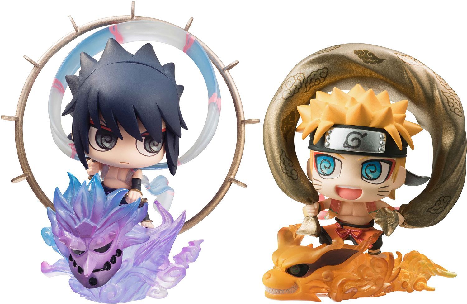 Fullset: Fuujin Uzumaki Naruto & Raijin Uchiha Sasuke, Naruto Shippuuden, MegaHouse, Trading