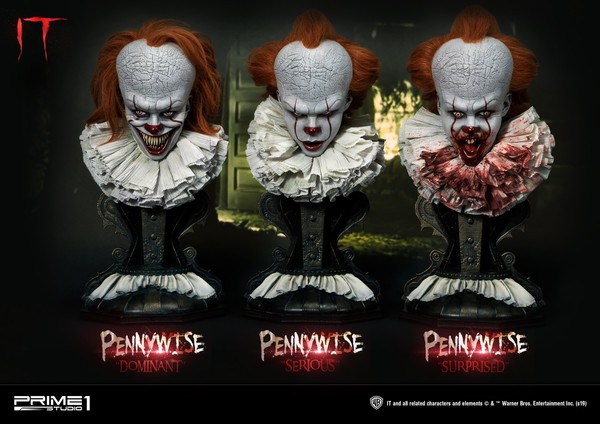 Pennywise (Head Set), It (2017), Prime 1 Studio, Pre-Painted, 1/2, 4562471908613