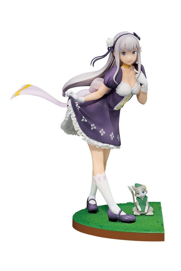 Emilia, Puck, Re:Zero Kara Hajimeru Isekai Seikatsu, Bandai Spirits, Pre-Painted