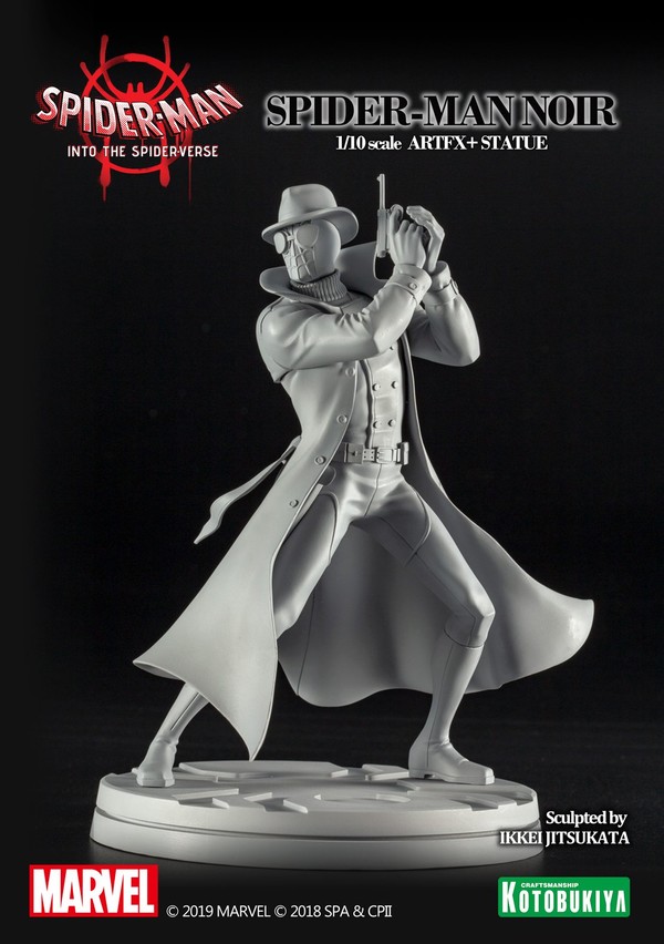Spider-Man Noir, Spider-Man: Into The Spider-Verse, Kotobukiya, Pre-Painted, 1/10