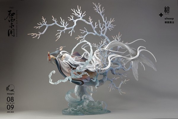Akai Rousoku To Hito (White), Original, Sum-Art, Pre-Painted