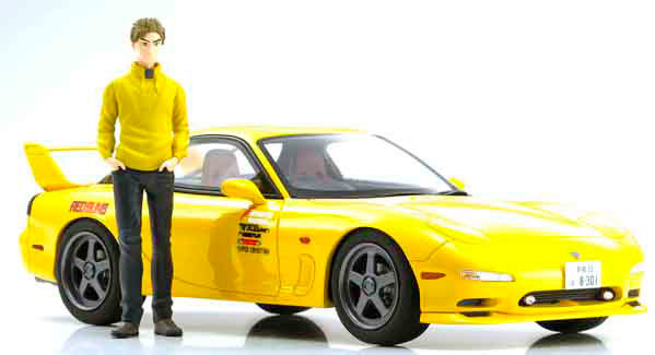 Takahashi Keisuke, ɛ̃fini RX7 (FD3S), Initial D, Shin Gekijouban Initial D, Kyosho, Pre-Painted, 1/18, 4548565372959