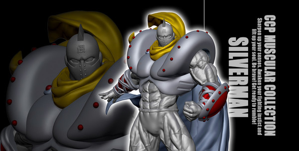 Silverman (Gensaku Faceguard with Cape), Kinnikuman, CCP, Pre-Painted, 4580565618033